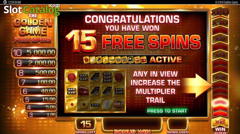 Video Deal or No Deal: Golden Game Free Spins