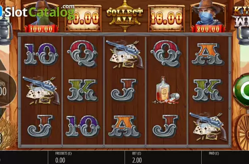 Reels Screen. King of The West slot