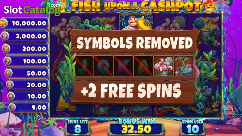 Video Fisch nach einem Cashpot-Slot