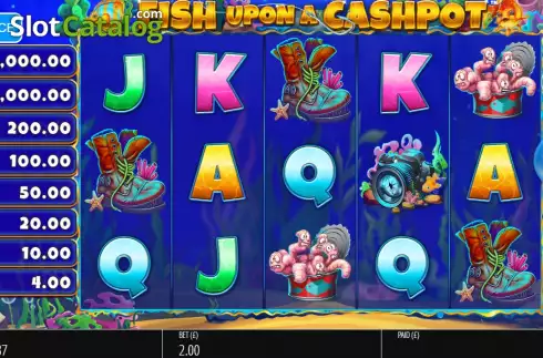 Reels Screen. Fish Upon A Cashpot slot