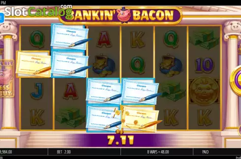 Win Screen 1. Bankin Bacon slot
