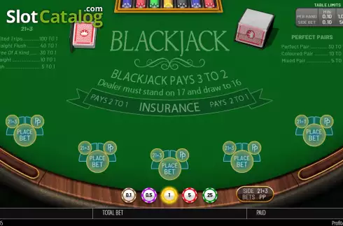 Ekran2. Blackjack (Blueprint) yuvası