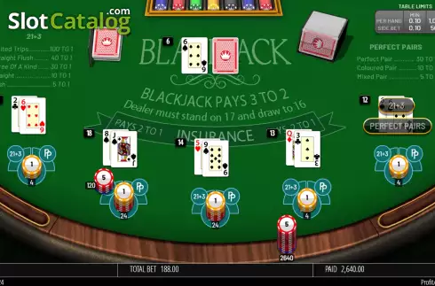 Bildschirm6. Blackjack (Blueprint) slot