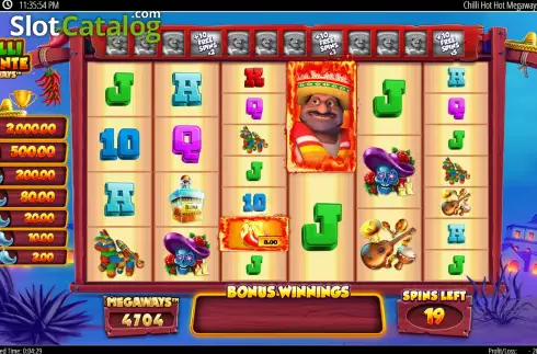 Free Spins 2. Chilli Picante Megaways slot