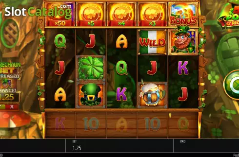 Bonus Game Win Screen. 5 Pots O'Riches slot
