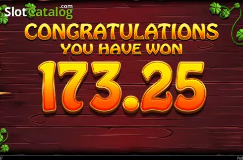 Total Win in Free Spins Screen. 5 Pots O'Riches slot