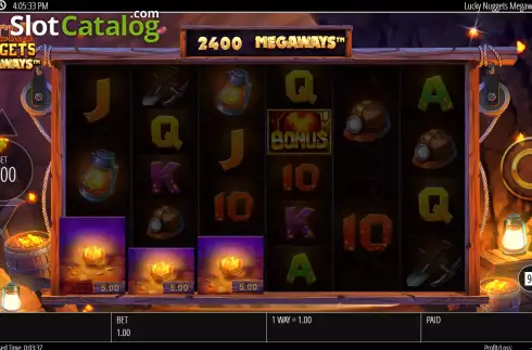 Win Screen 1. Lucky Nuggets Megaways slot