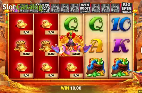 Free Spins Gameplay Screen 2. Genie Jackpots Big Spin Frenzy slot