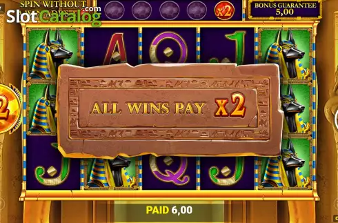 Free Spins Gameplay Screen 2. Temple of Riches Spin Boost slot