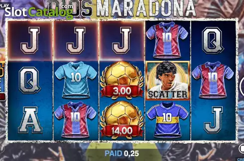 Schermo3. D10S Maradona slot