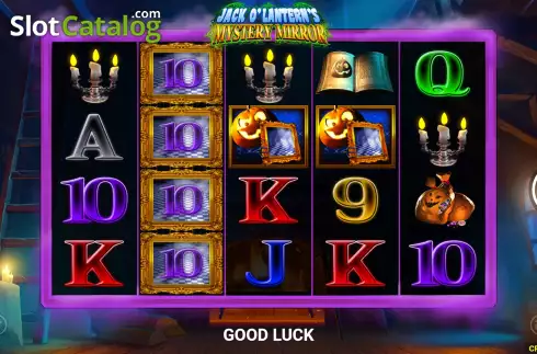 Free Spins Gameplay Screen. Jack o'Lantern's Mystery Mirrors slot
