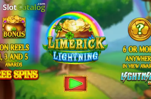 Start Screen. Limerick Lightning slot