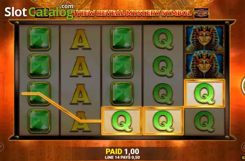 Win screen. Lucky Pharaoh Deluxe Fortune Play slot