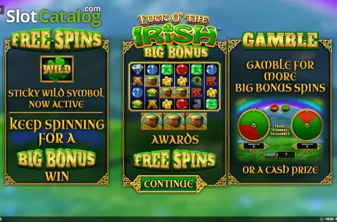 Bildschirm2. Luck O' The Irish Big Bonus slot