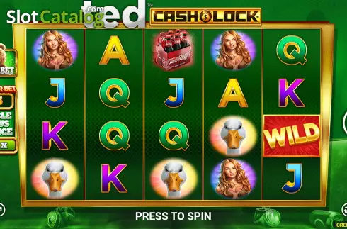 Game Screen. Ted Cash and Lock slot