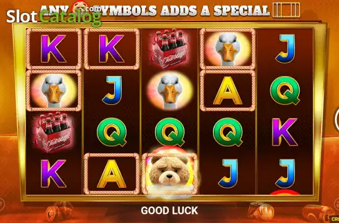 Free Spins Gameplay Screen. Ted Cash and Lock slot