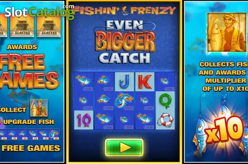 画面2. Fishin’ Frenzy Even Bigger Catch カジノスロット
