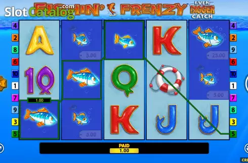Win Screen 2. Fishin’ Frenzy Even Bigger Catch slot
