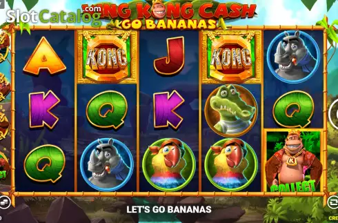 Game Screen. King Kong Cash Go Bananas slot