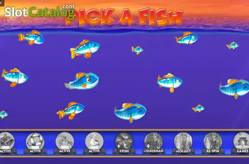 Free Spins Gameplay Screen. Fishin' Frenzy The Big Splash slot