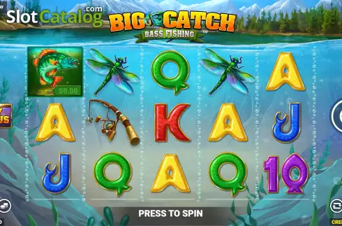 Game Screen. Big Catch Bass Fishing slot