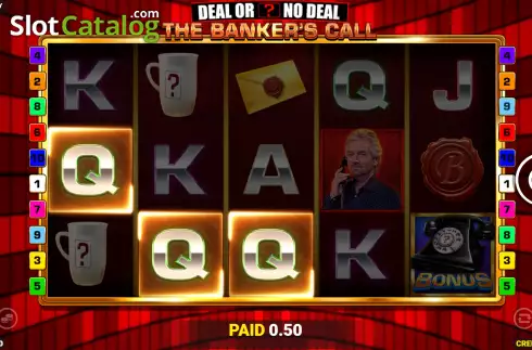Win Screen. Deal or No Deal: The Banker’s Call slot