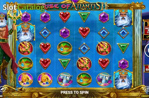 Game Screen. Rise of Atlantis 2 slot