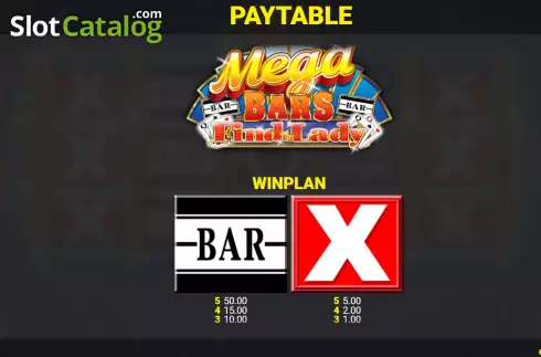 Скрин6. Mega Bars Find The Lady Fortune Play слот