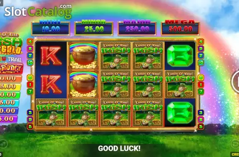Mystery Symbols Win Screen. Luck O' The Irish Go For Gold slot