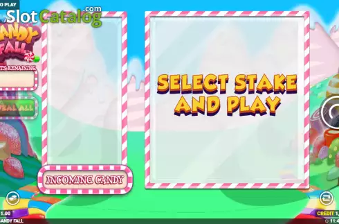 Game screen. Candy Fall slot