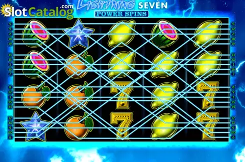 Game screen. Lightning Seven Power Spins slot