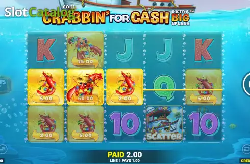 Win Screen 2. Crabbin For Cash Extra Big Splash slot