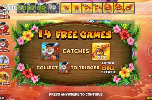 Free Spins Win Screen 3. Crabbin For Cash Extra Big Splash slot
