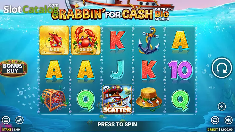 Crabbin’ for Cash Extra Big Splash Slot