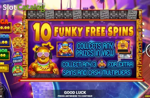 Free Spins Win Screen 2. Funky Buddha slot