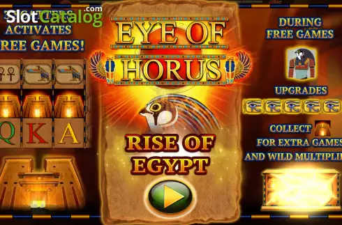 Schermo2. Eye of Horus Rise of Egypt slot