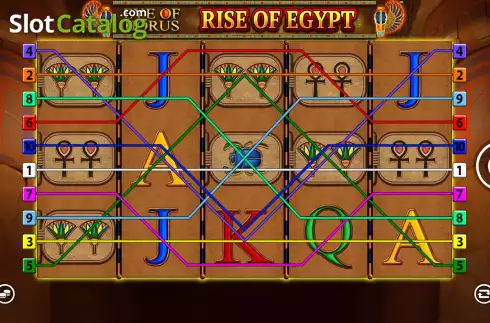 Game Screen. Eye of Horus Rise of Egypt slot