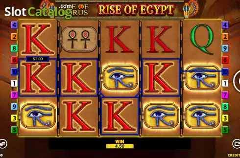 Ecran4. Eye of Horus Rise of Egypt slot