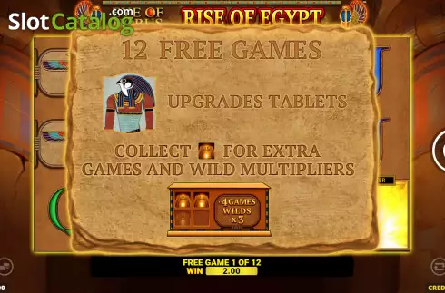 Free Spins Win Screen 2. Eye of Horus Rise of Egypt slot