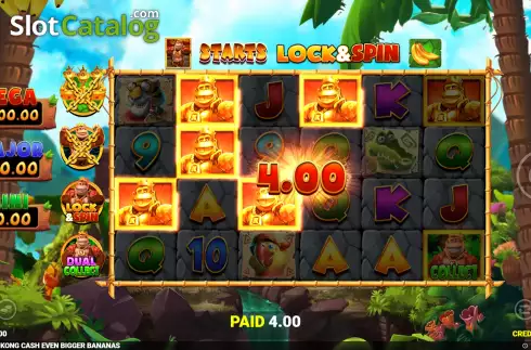 Schermo6. King Kong Cash Even Bigger Bananas slot