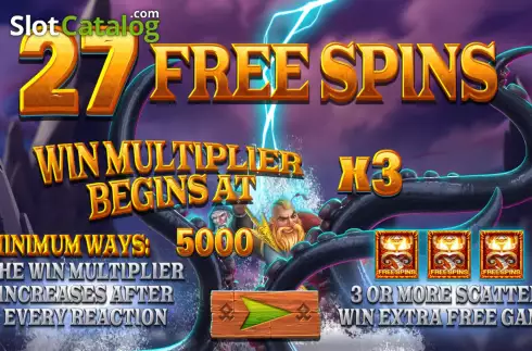Free Spins Win Screen. Vikings Unleashed Reloaded slot