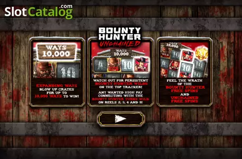 Start Screen. Bounty Hunter Unchained slot