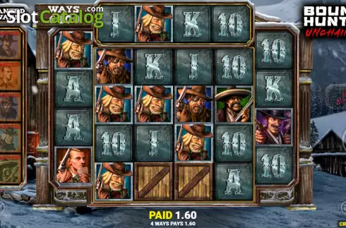 Win Screen 2. Bounty Hunter Unchained slot