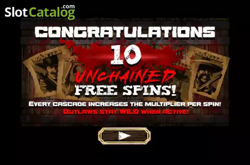 Free Spins Win Screen 2. Bounty Hunter Unchained slot