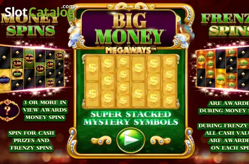 Start Screen. Big Money Megaways slot