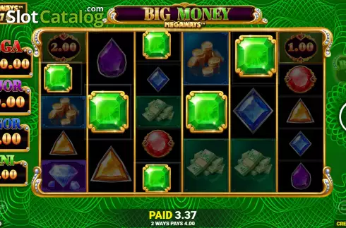 Skärmdump4. Big Money Megaways slot