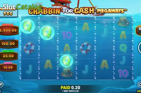 Win Screen. Crabbin’ For Cash Megaways slot