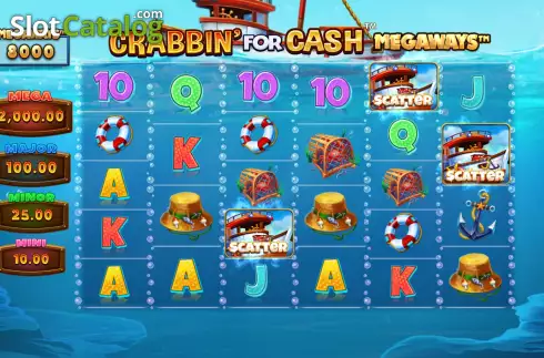 Free Spins Win Screen. Crabbin’ For Cash Megaways slot