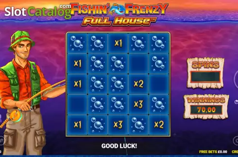 Game screen 2. Fishin' Frenzy Full House slot