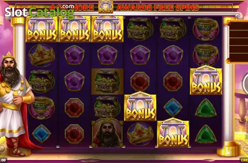 Free Spins Win Screen. Midas King of Gold slot